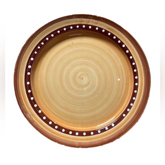 Pier One Hand Painted Large Circular Serving Dish (Made in Italy) - Picture 2 of 16